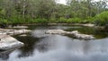 View of the Walpole River Western Australia in autumn.