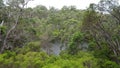 View of the Walpole River Western Australia in autumn.