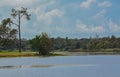 The view of Walsingham Lake at Walsingham Park Royalty Free Stock Photo