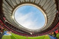 View of the Wanda Metropolitano Stadium at the Copa del Rey final match between Sevilla FC and FC Barcelona