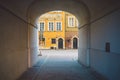 View on Warsaw old town street Royalty Free Stock Photo