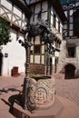 View of Wartburg castle near the historical town of EISENACH, Thuringia, Germany