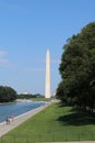 View of Washington Monument from The Lincoln Memorial. Washington, D.C. United States of America Royalty Free Stock Photo