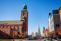 Saint Michael Church in Buffalo on main street