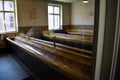A view of the washroom where the prisoners were cleansed prior to clinical tests at the Concentrati Royalty Free Stock Photo