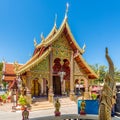 View at the Wat of Khuan Khama in the streets of Chiang Mai town - Thailand Royalty Free Stock Photo