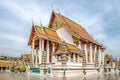 View at the Wat Suthat Thepwararam Ratchaworamahawihan in Bangkok, Thailand