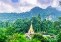 Wat Tham Pha Plong temple in the jungle by Chiang dao - Thailand Royalty Free Stock Photo