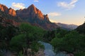 Photographing the Watchman, the most iconic peak in Zion National Park Royalty Free Stock Photo