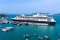 View of the water area of the port of Nha Trang Vietnam