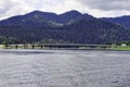 View from the water area to the Teletskoye Lake