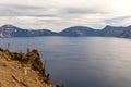 A view of the water of Crater Lake from Merriam Point, Oregon, USA