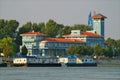 Romanian Naval Authority building on the Danube river side, Giurgiu, Romania Royalty Free Stock Photo