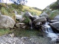 Water stream at a reserve near Villa de Merlo, Argentina