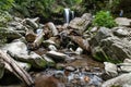 Waterfall at Great Smoky Mountain Royalty Free Stock Photo