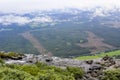 View from Waterfall Hydnefossen on VeslehÃÂ¸dn Veslehorn to Norwegian landscape Royalty Free Stock Photo