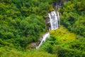 View on waterfall in Sognefjord, one of the most beautiful fjords in Norway Royalty Free Stock Photo