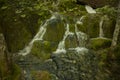 View of waterfalls in Plitvice Lakes National Park.