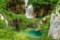 View of the waterfalls in Plitvice Natianal Park