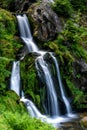 View of the waterfalls in Triberg in the Black Forest region of Germany in summer Royalty Free Stock Photo