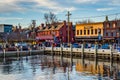 View of the waterfront in Annapolis, Maryland.