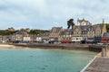 View of waterfront in Cancale, France Royalty Free Stock Photo