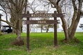 View of Watersedge Park sign in Mississauga Royalty Free Stock Photo