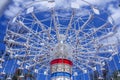 View of wave swinger fun ride, Chennai, India, Jan 29 2017