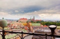 View of Wawel Castle from clock tower in the main Market Square, Cracow, Poland Royalty Free Stock Photo