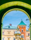 View of the wawel castle through its gate in Krakow/Cracow, Poland....IMAGE Royalty Free Stock Photo
