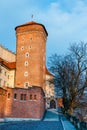 Wawel Castle in Krakow, one of the most famous landmark in Poland Royalty Free Stock Photo