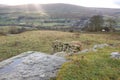 View of Weardale from the southern hillside over St John`s chapel, County Durham