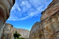 View of weathering granite canyon Royalty Free Stock Photo