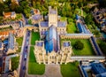 View of Wells Cathedral is in Wells, Somerset, England Royalty Free Stock Photo