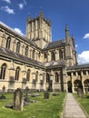 View of Wells Cathedral is in Wells, Somerset, England Royalty Free Stock Photo