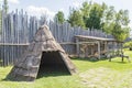Wendat wigwam in Saint Marie Among the Hurons, Midland, Ontario, Canada