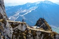 View from Wendelstein mountain by Bayrischzell. Bayern Bavaria, Germany