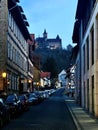 View of Wernigerode Castle in the evening, Germany Royalty Free Stock Photo
