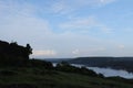 View from west of chapora fort in goa in india