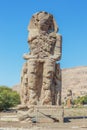 View of the west Colossus of Memnon