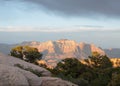 View of West Temple mountain in Zion National Park seen from Gooseberry mesa Royalty Free Stock Photo