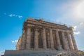 View of the western side of the Parthenon Royalty Free Stock Photo
