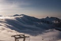 View of the Western Tatras during inversion.