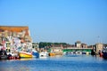 View of Weymouth harbour. Royalty Free Stock Photo