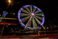 View wheel in Leeds at night.