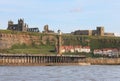 A View of Whitby Abbey From the Sea Royalty Free Stock Photo