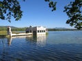 Landscape about Banyoles famous Lake in summer time. Girona. Spain Royalty Free Stock Photo