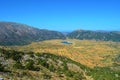 View of the White Mountains in Omalos in Crete, Greece