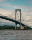 View of Whitestone Bridge, in Queens, New York City Royalty Free Stock Photo