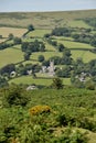 View of Widecombe-in-the-Moor Dartmoor Devon UK Royalty Free Stock Photo